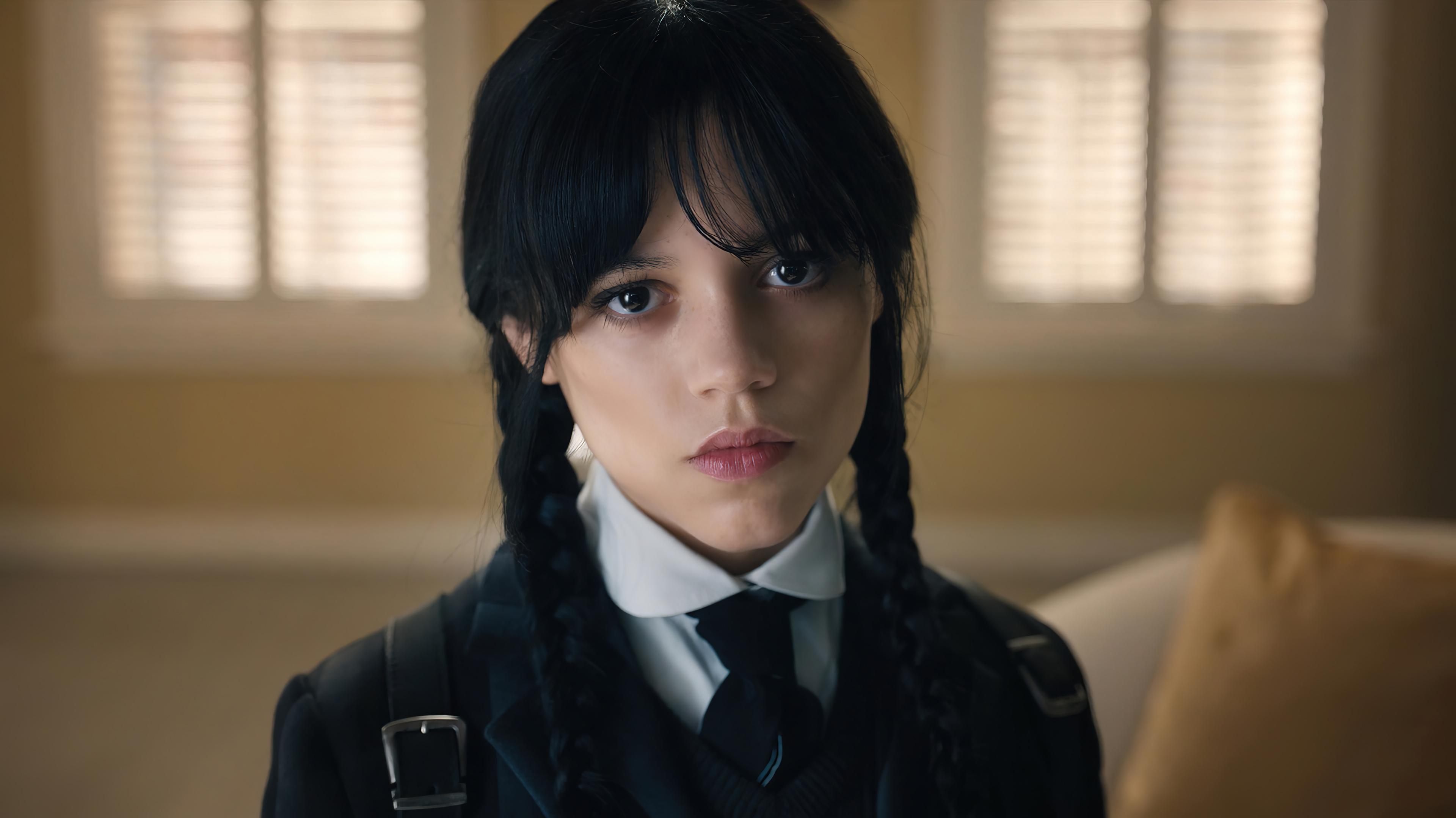 Free Download Wednesday Addams Jenna Ortega Series 4k Wallpaper Hd Pc 