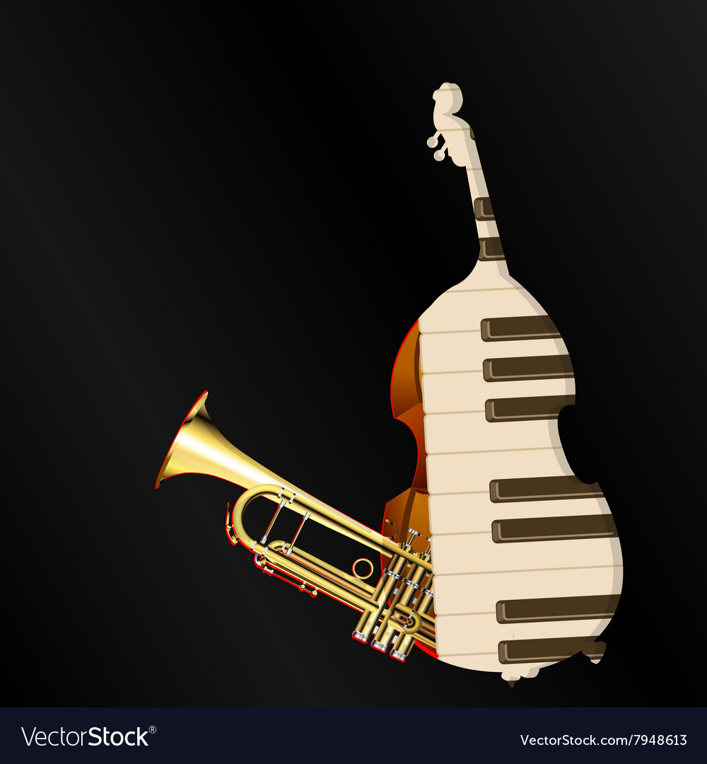 Background Music Jazz Instruments Royalty Vector Image