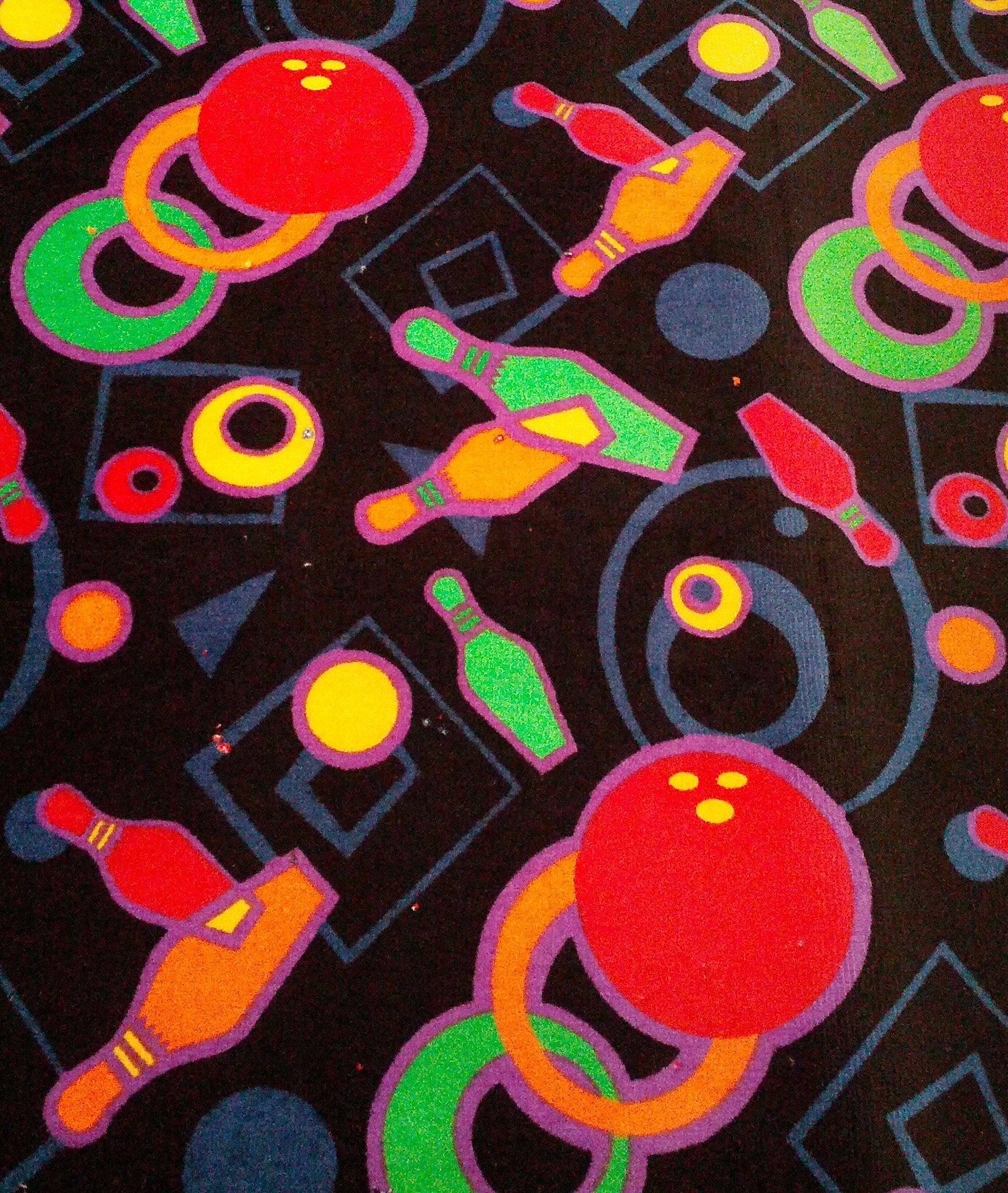 Bowling Alley Carpeting Aesthetic Image Neon