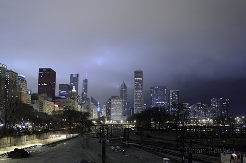 Chicago Skyline New Years Eve Feel To Click The