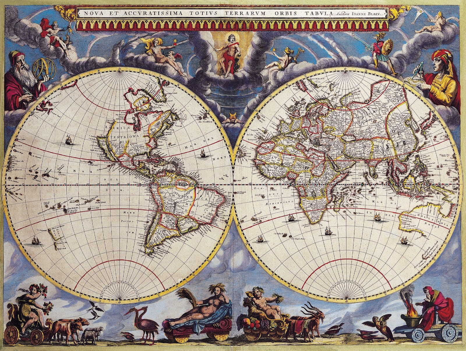 [46 ] Antique World Map Wallpaper On WallpaperSafari