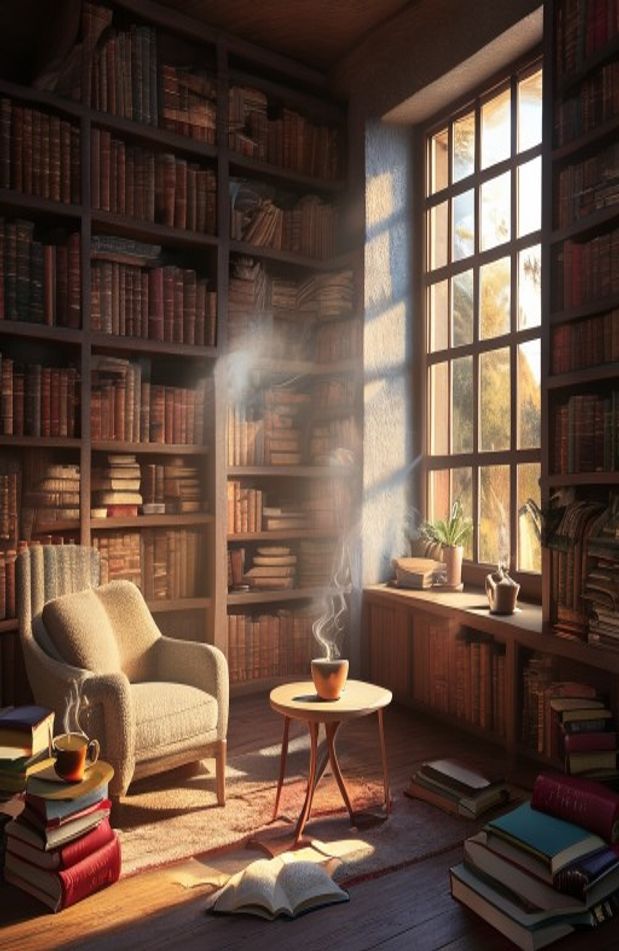 Library Wallpaper Image