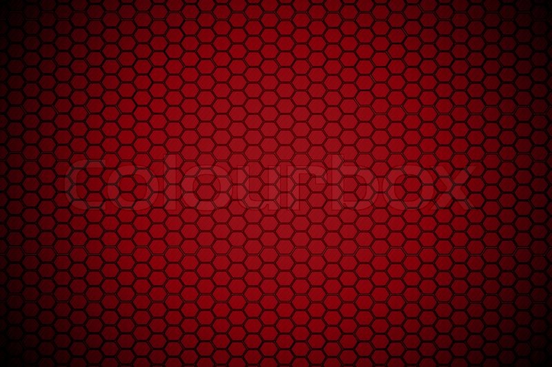 Stock Bild Von Dunkel Rote Sechskant Stahl Textur Hintergrund