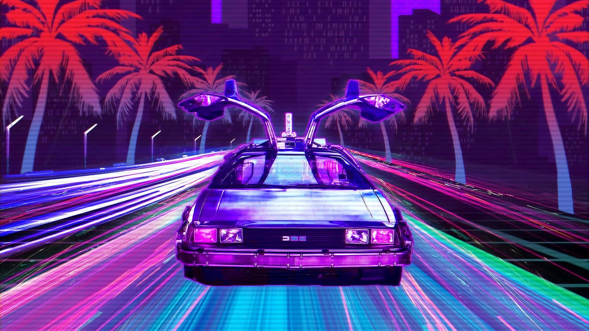 Delorean 4k Wallpaper