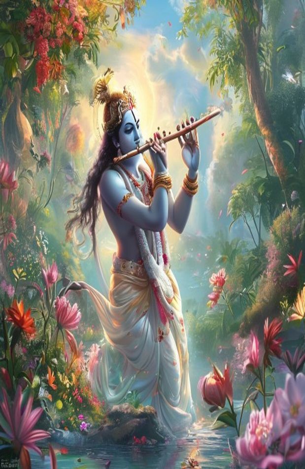 God Krishna HD Wallpaper