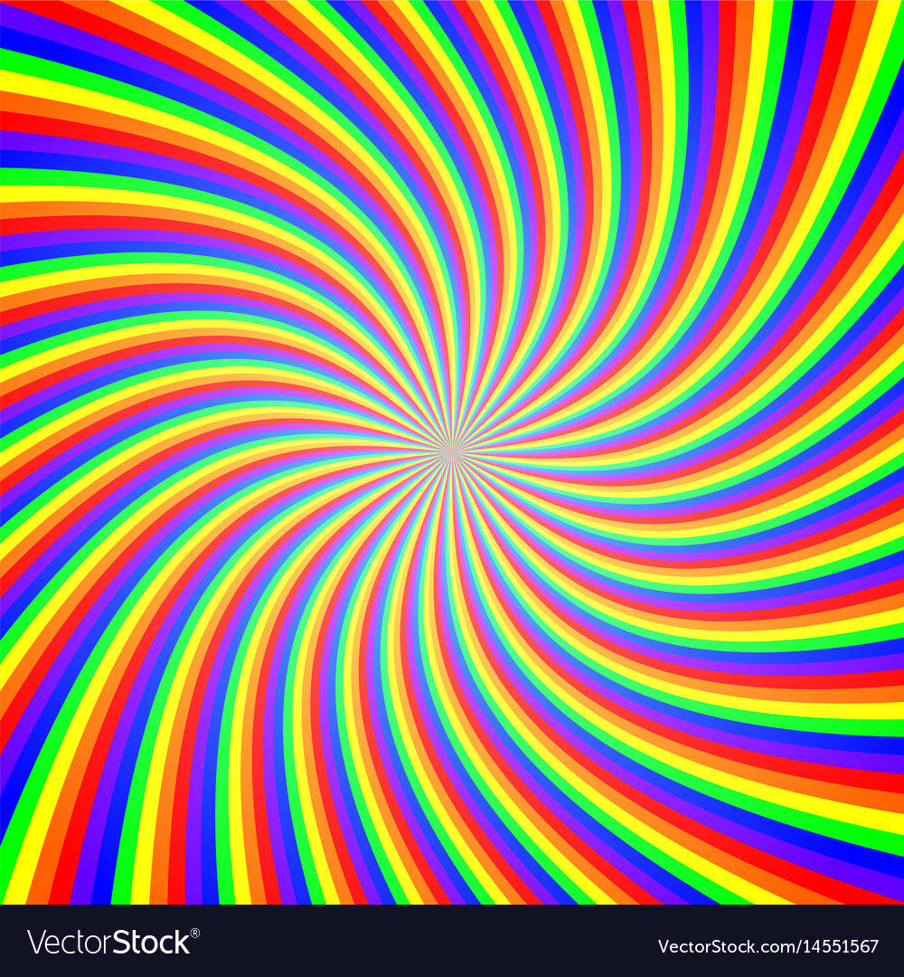 Rainbow Twist Abstract Background Royalty Vector Image