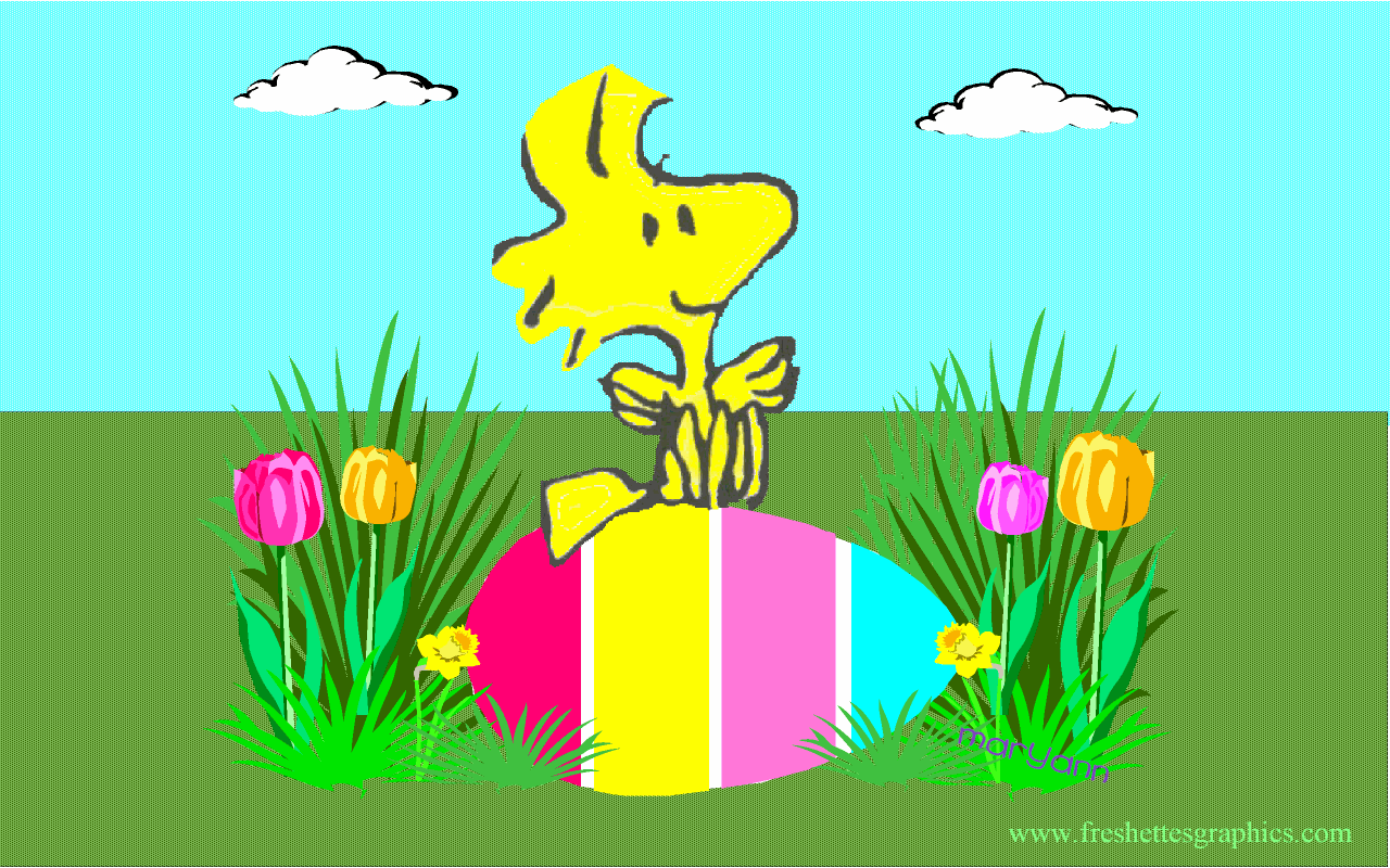 Woodstock Peanuts Easter Wallpaper A Snoopy Life