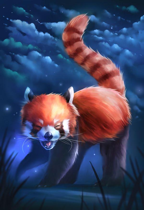 Happy Red Panda D Cute Art
