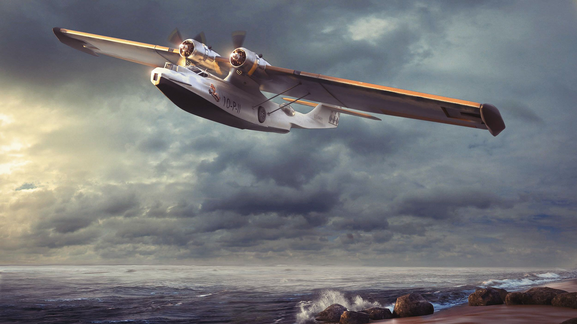 Modelling And Rendering Of Pby Catalina On