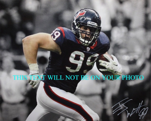 Jj Watt Houston Texans Autographed Photo Signed