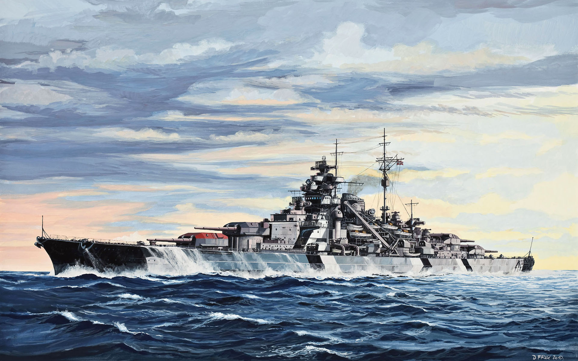 Military   German Battleship Bismarck Wallpaper