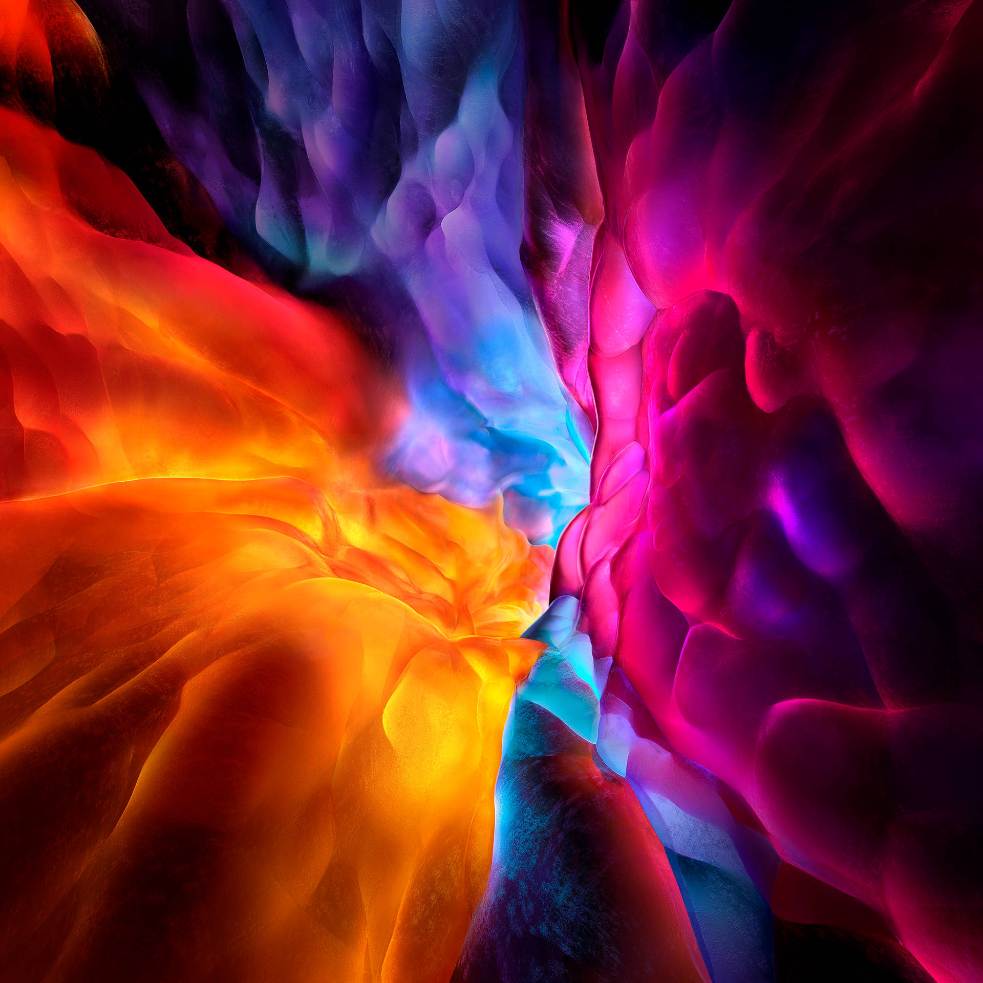 iPad Pro Orange Blue Pink U25vt2t23orydcn9 Wallpaper