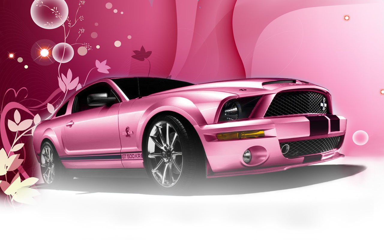 Pink Mustang Wallpaper Galleryhip The Hippest Pics