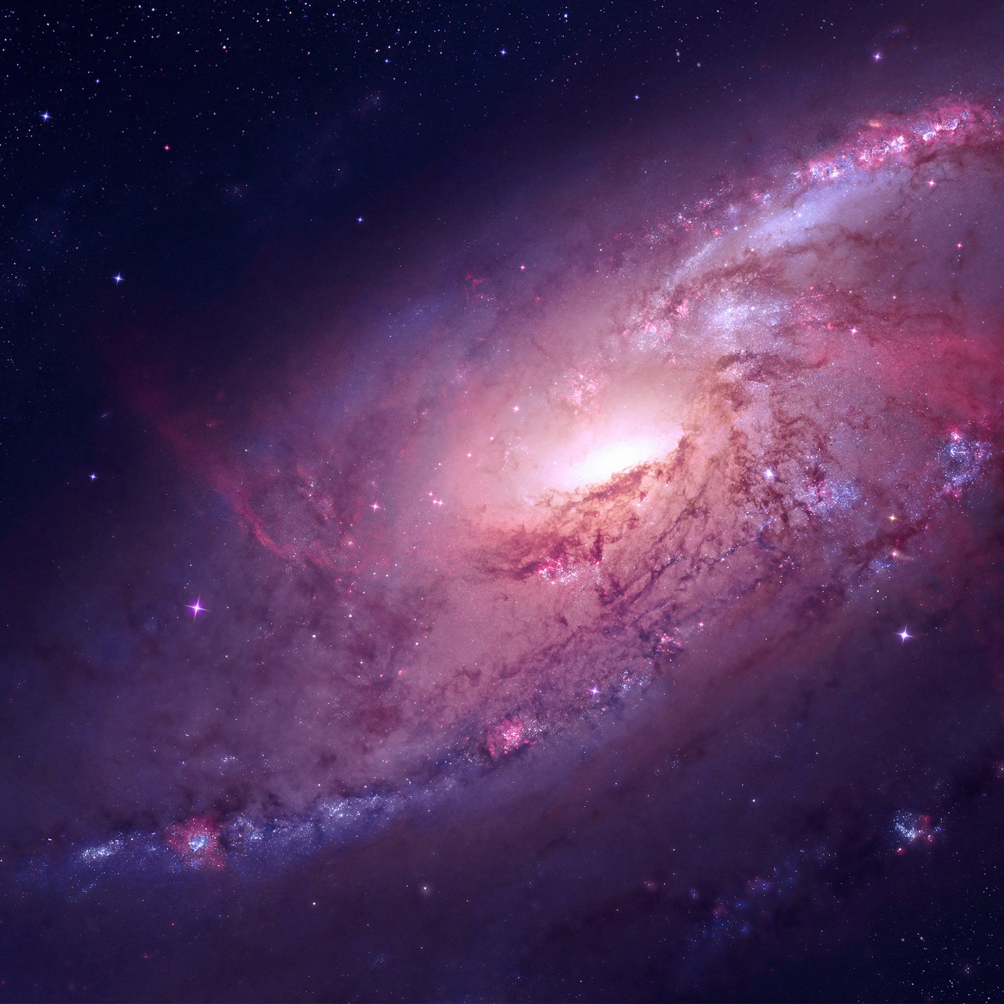 Ios7 Milky Way Galaxy Parallax HD iPhone iPad Wallpaper