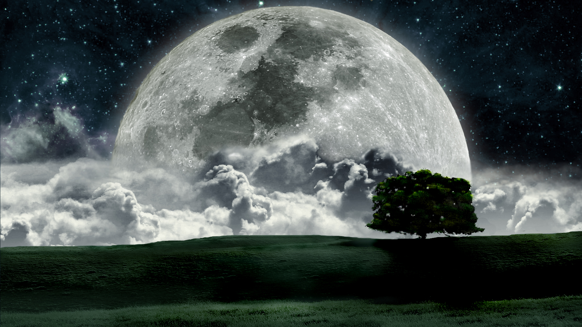 Moon Landscape Wallpaper