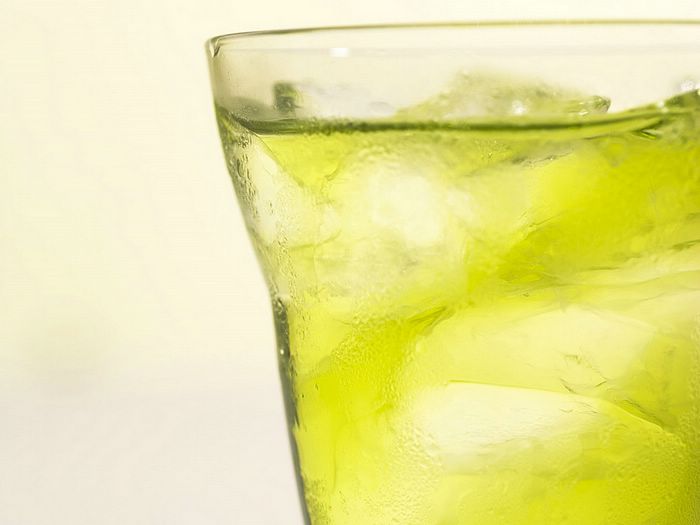 Ice And Cold Drinks Summer Iced Green Tea Wallpaper Stock Photos