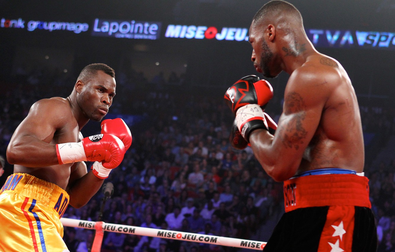 Wallpaper Boxing Blow The Ring Fight Adonis Stevenson In