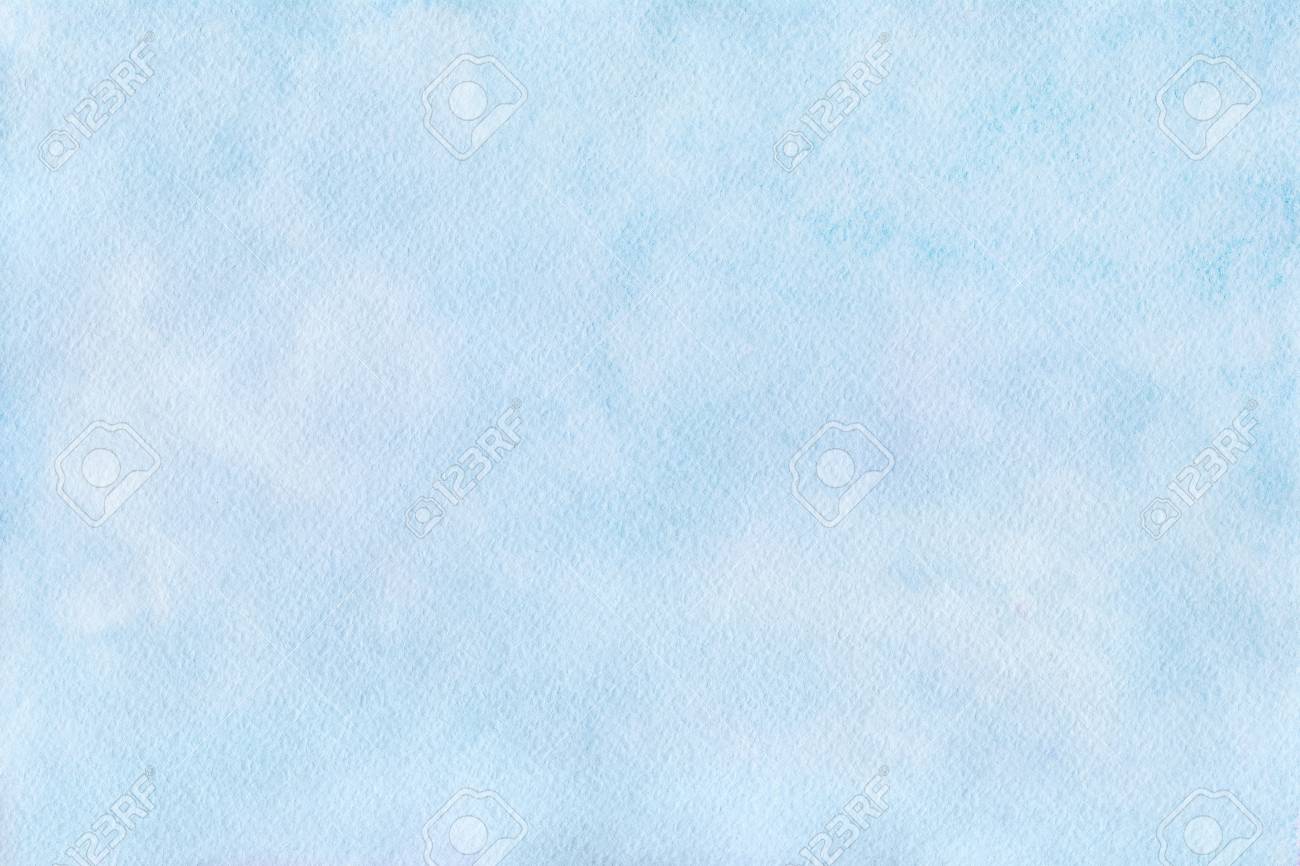 Gentle Blue Watercolor Background In Pastel Colors Sky