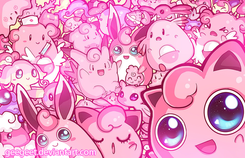 Cute Kawaii Pink Pokemon Wallpaper Favimcom 14585 Roblox