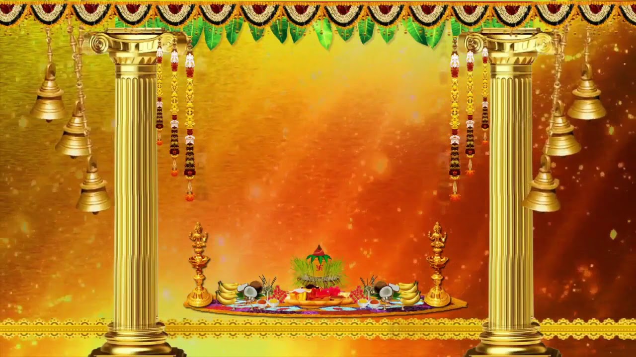 HD Temple Bell Background Video Effects