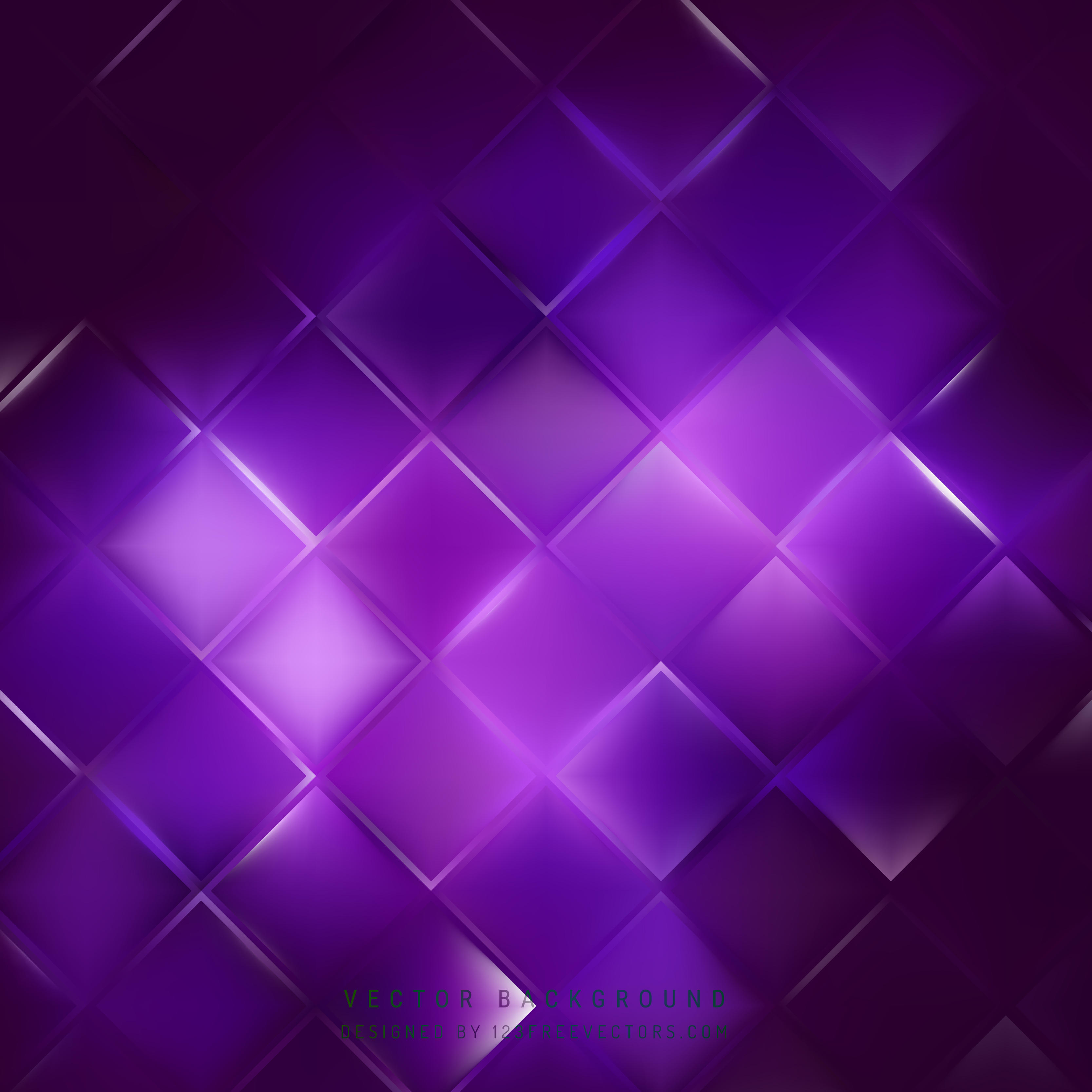 Abstract Dark Purple Square Background Template