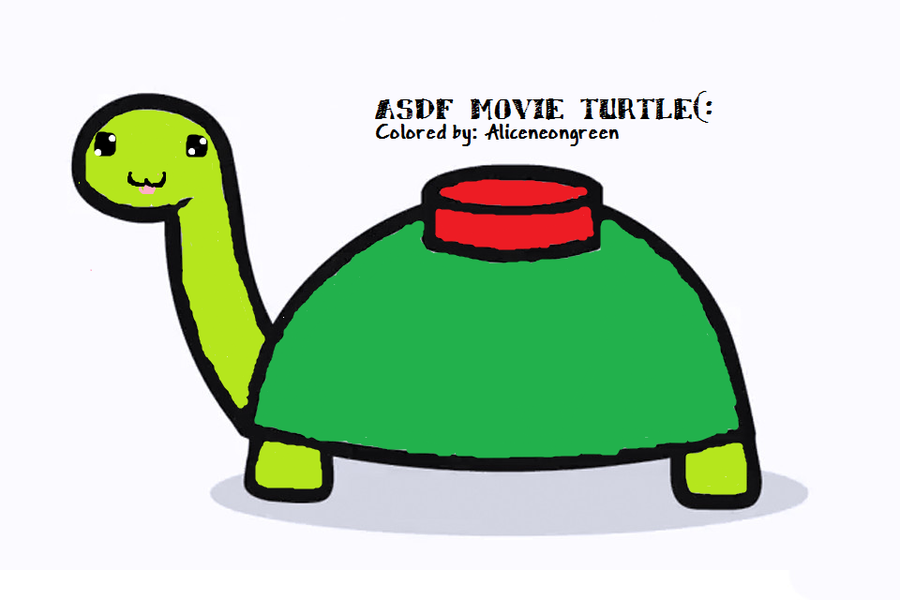 Asdfmovie5 Mine Turtle Colored By Me Cheshire2457