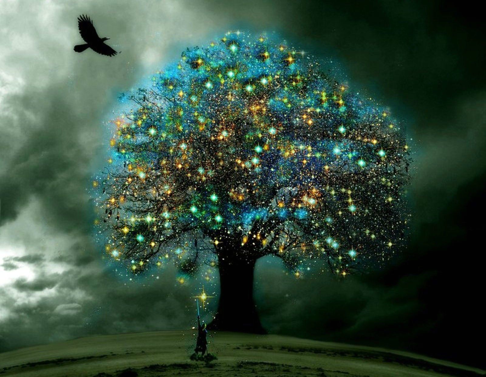 Fantasy Magic Magical Tree Wallpaper Art