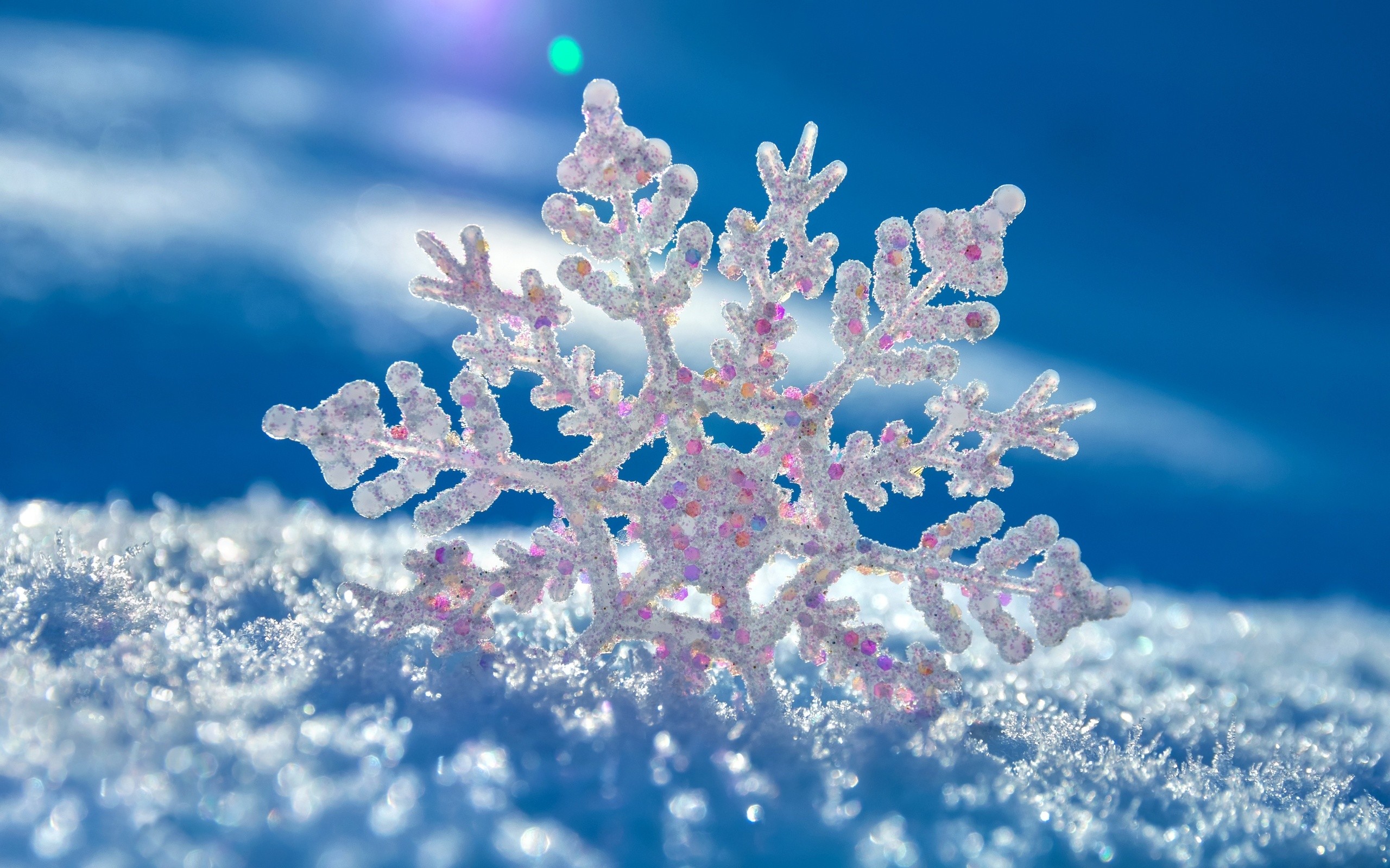 Beautiful Snowflake Wallpaper Stock