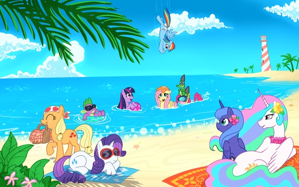 Beach Holidays My Little Pony Bandana Ponies Rainbow