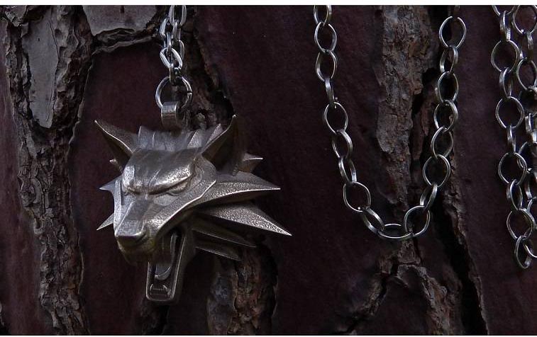 Details Zu The Witcher Geralt Of Rivia Medallion Wolf Head Pendant For