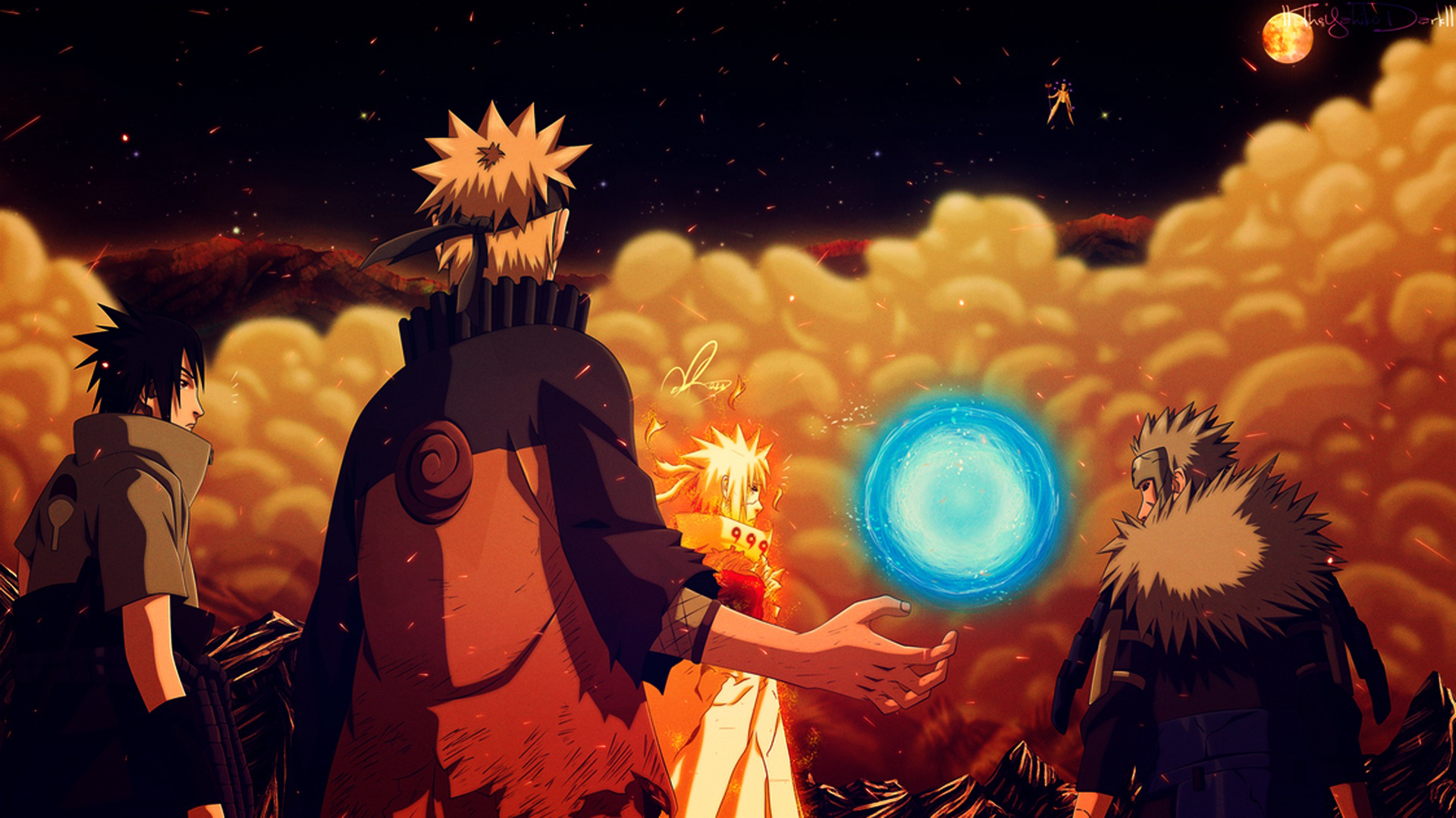 Sasuke Naruto Tobirama Minato And Madara Full HD Wallpaper