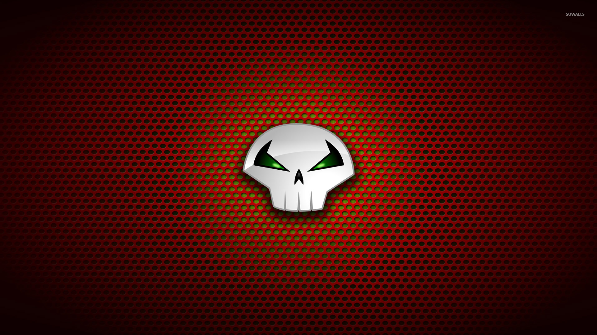 Punisher Logo On Circle Pattern Wallpaper