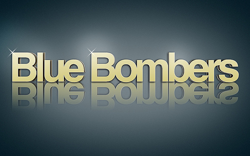 Winnipeg Blue Bombers Typography Wallpaper Flickr   Photo Sharing 500x313