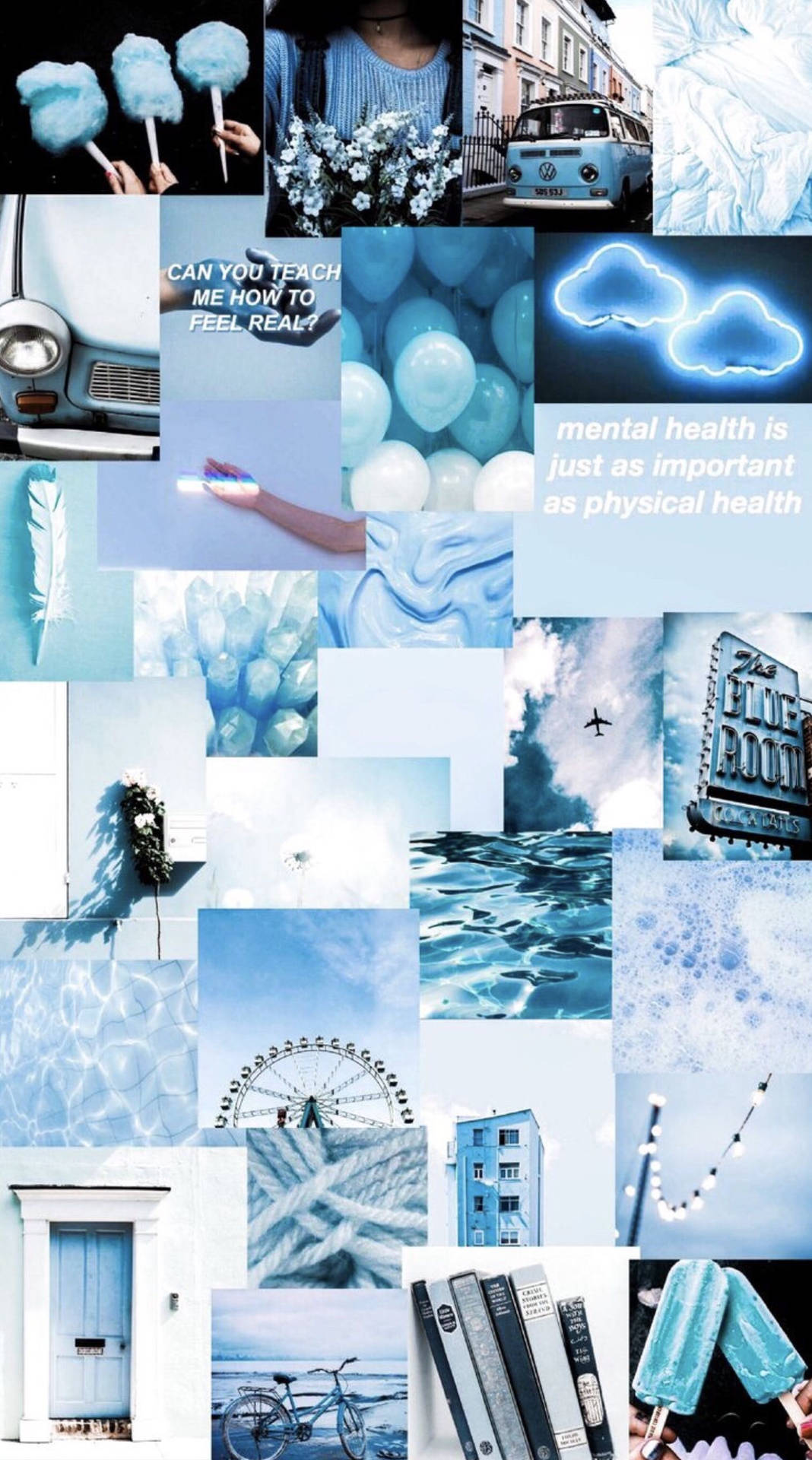 Pastel Blue Aesthetic iPhone Wallpaper