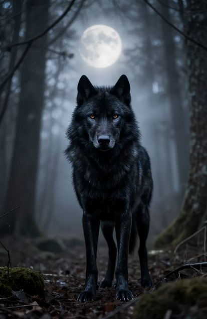 Black Wolf Wallpaper