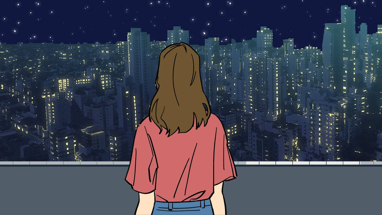 Night City Aesthetic Wallpaper