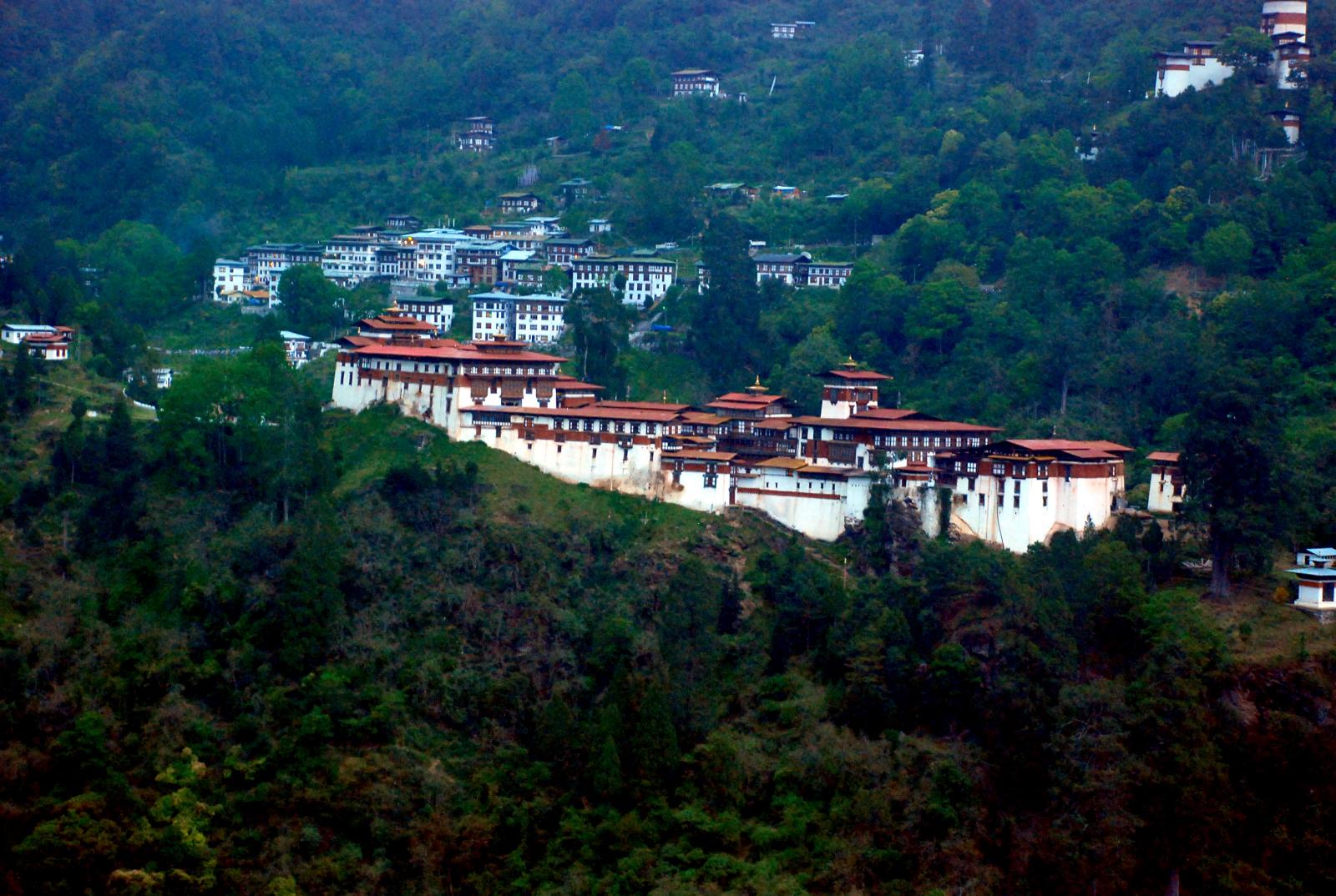 Bhutan Houses In The Forest HD Windows Wallpaper