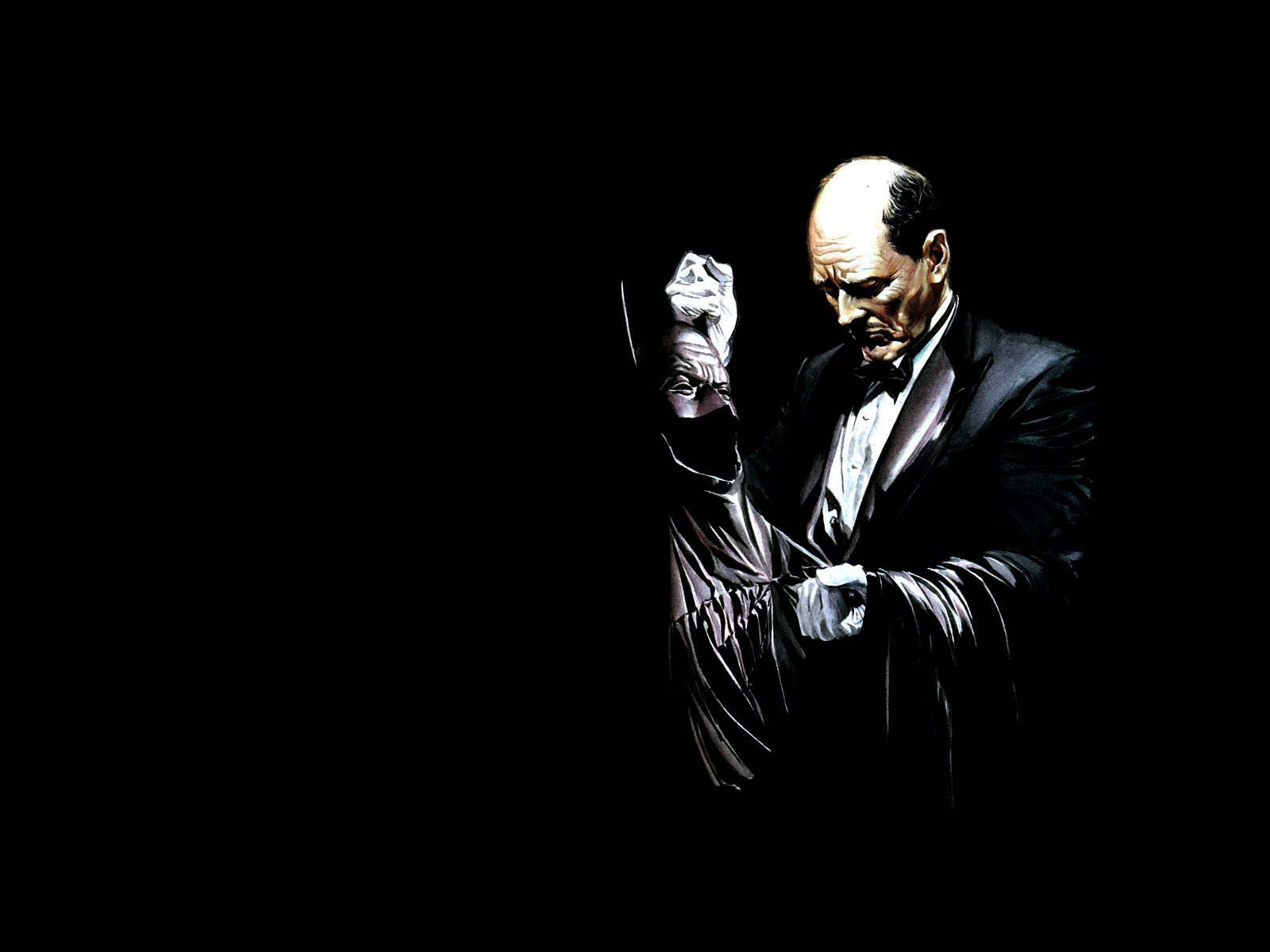 Dc Comics Alex Ross Alfred Pennyworth Batman Wallpaper HD