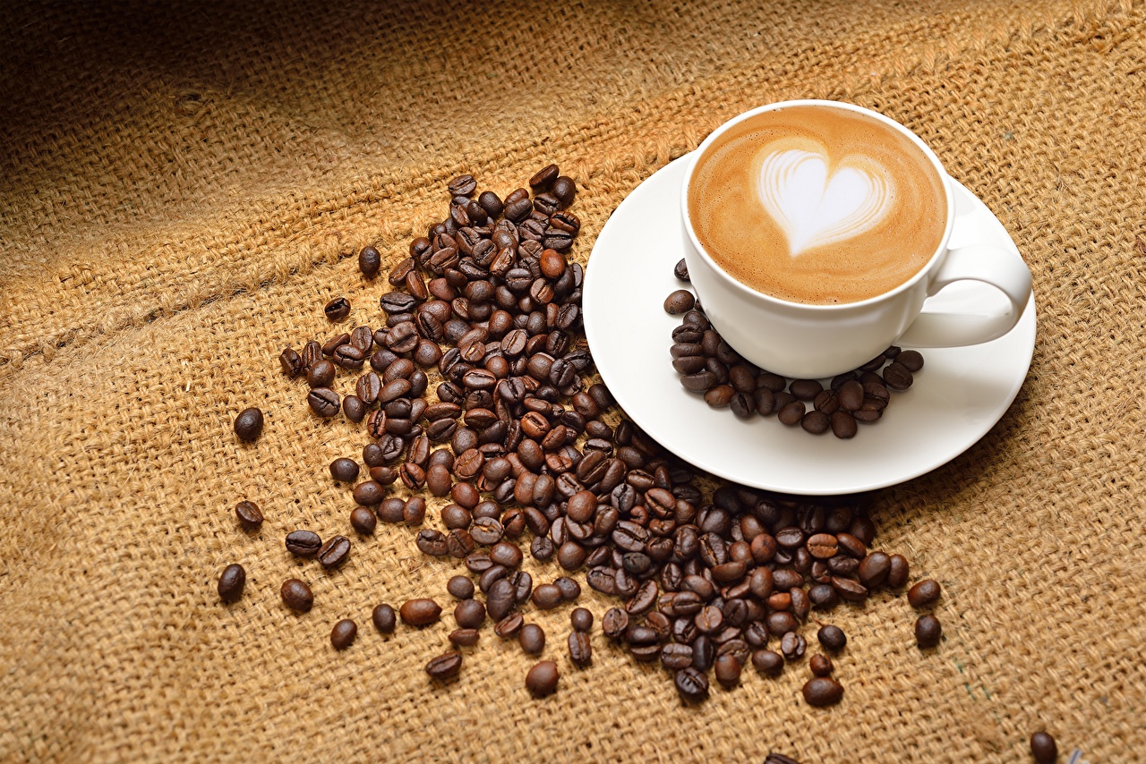 Wallpaper Latte Art Coffee Cappuccino Grain Cup Food Saucer