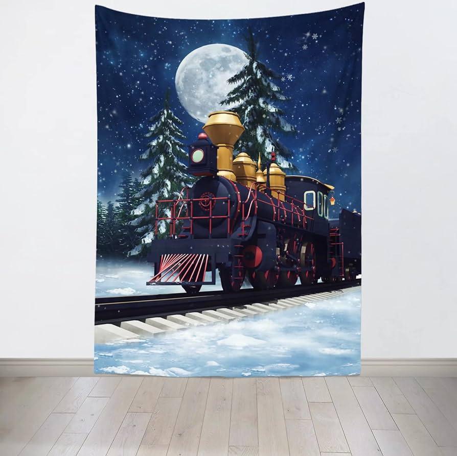 Amazoncom Loccor 4x5ft Christmas Tapestry Photography backdrop