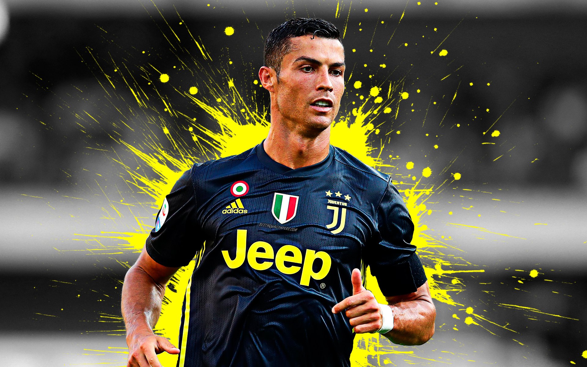 Cristiano Ronaldo in a Juventus Jersey