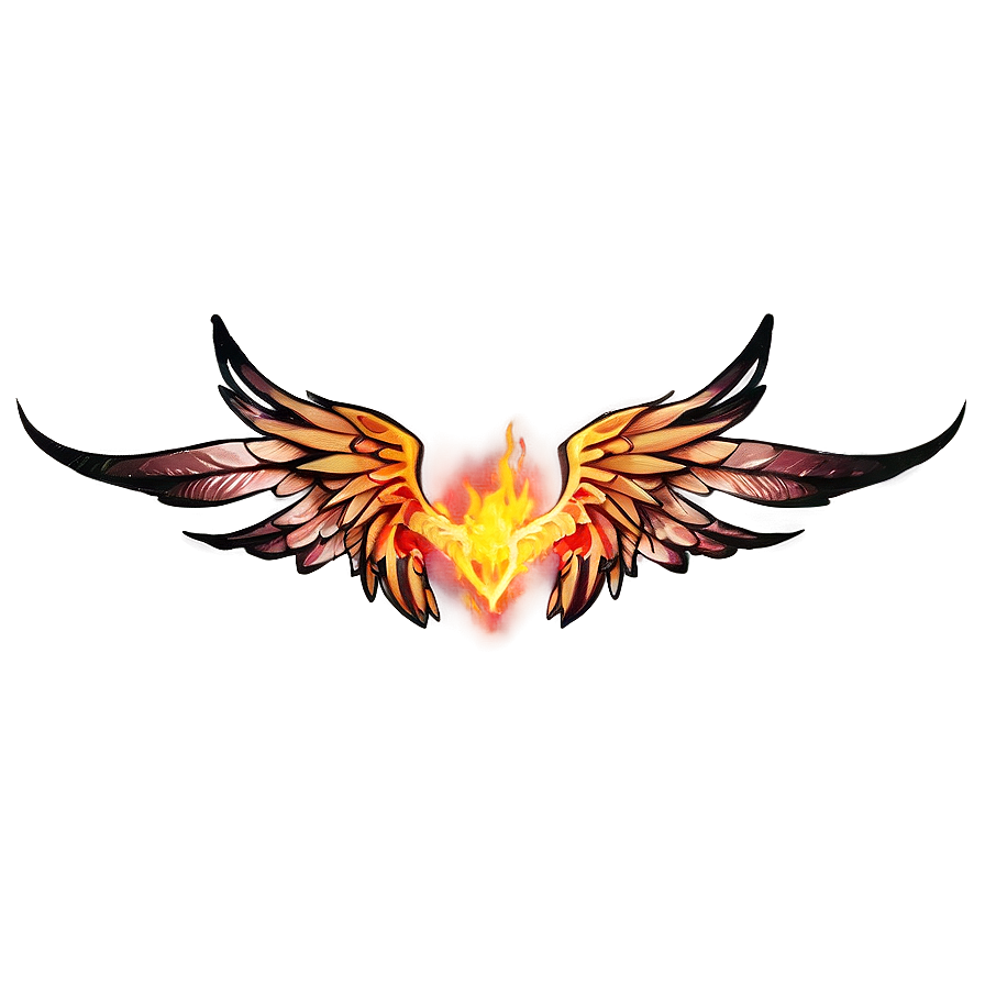 Fire Wings Png Wallpaper