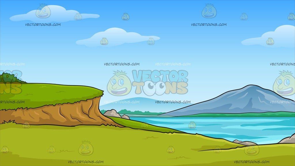 Of A Mountain Range From Lakeside Background Clipart