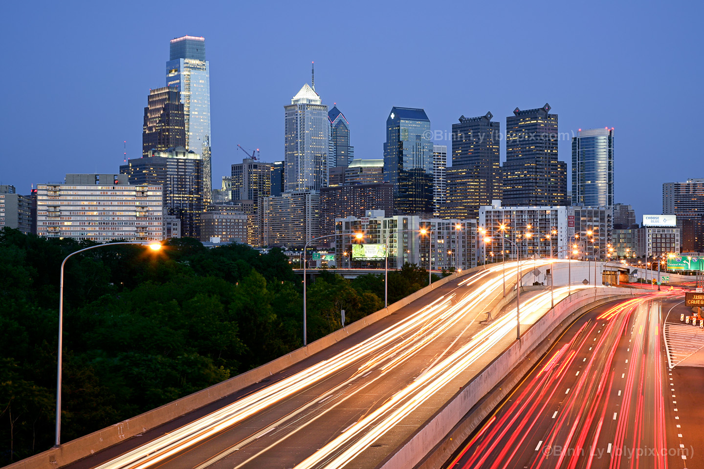 Philadelphia Skyline Desktop Background