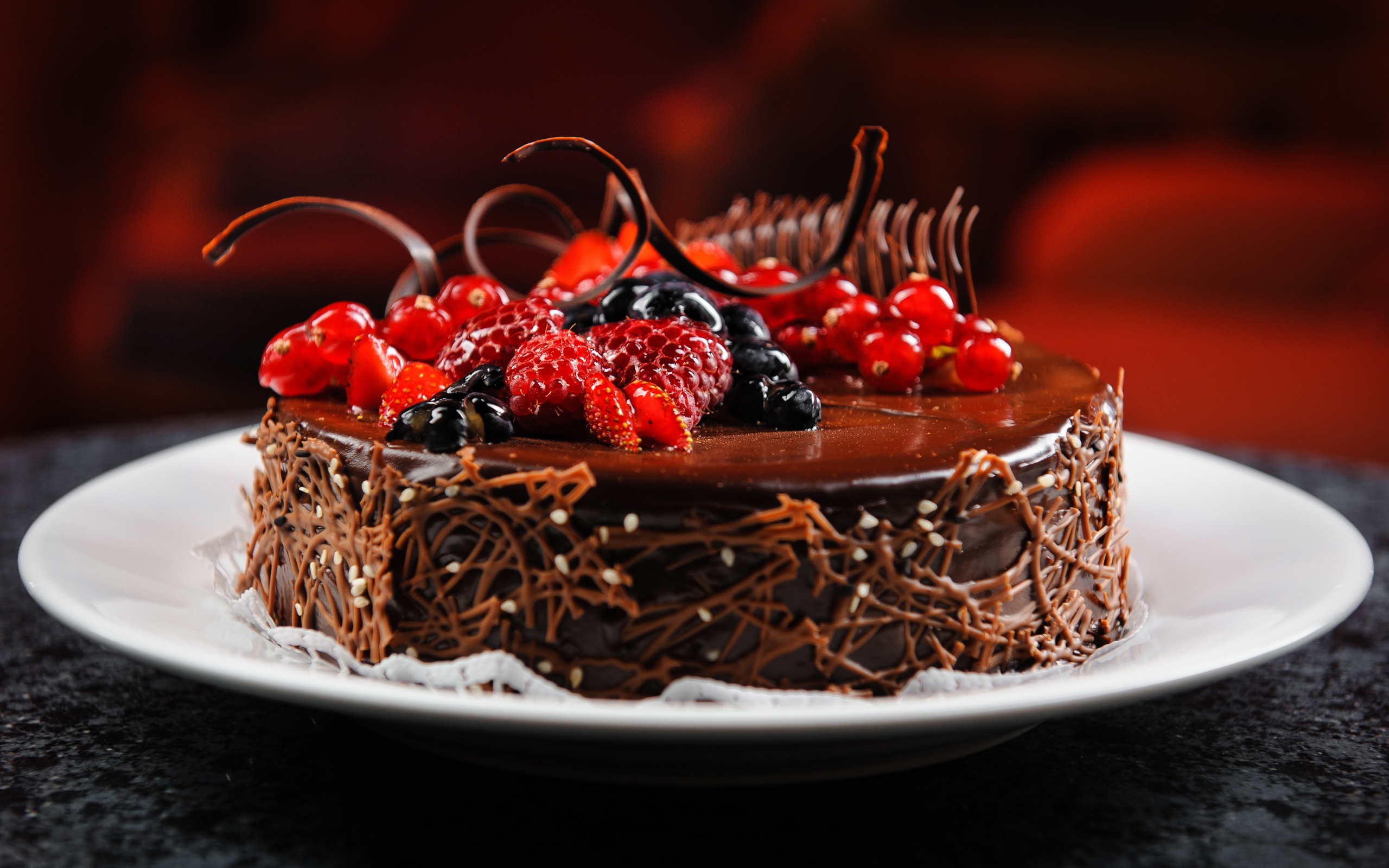 Full HD Chocolate Cakes For Friends Wallpaper