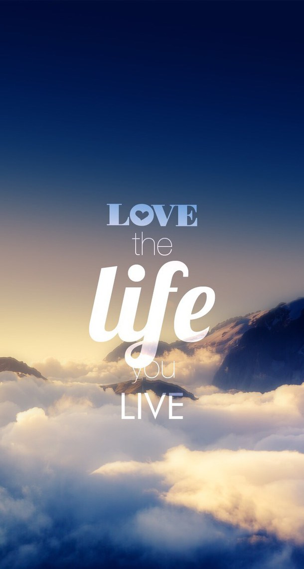 Background Life Live Love Text Wallpaper Image