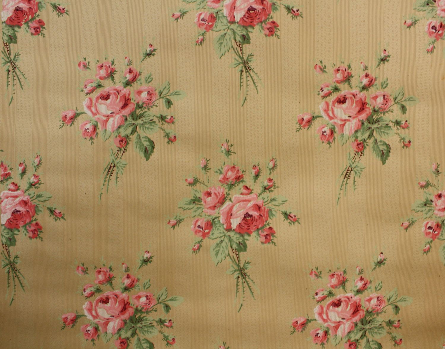 1910s Wallpaper Bh S B Vintage Sweet Pink Rose