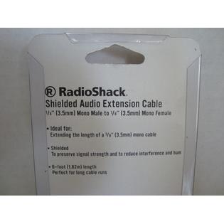 Radioshack Foot Plug Jack Shielded Cable