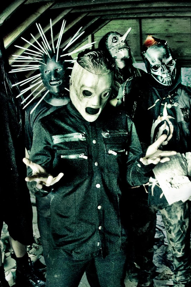 Wallpaper Slipknot Masks Image Attic Fear iPhone
