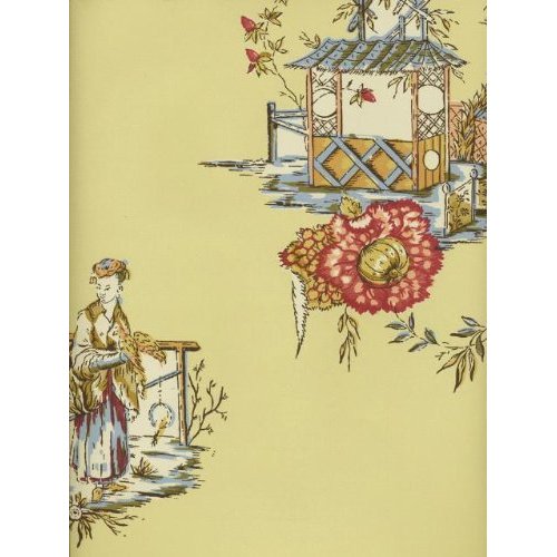 Wallpaper Key Pierre Deux French Country Chinois Cream